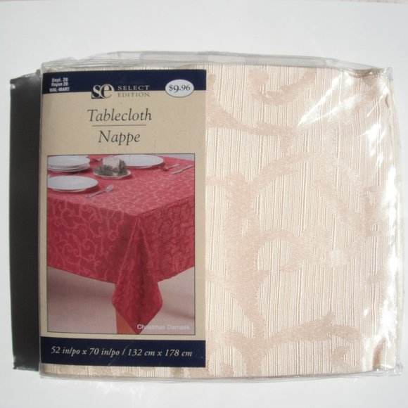 Select Edition Tablecloth 52inx70in & 8 Napkins 17inx17in New - Picture 3 of 12